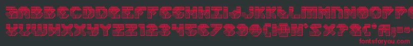 Zoomrunnerchrome Font – Red Fonts on Black Background