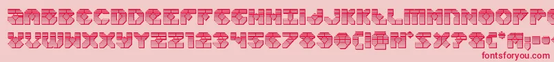 Zoomrunnerchrome Font – Red Fonts on Pink Background