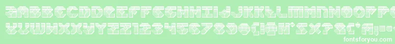 フォントZoomrunnerchrome – 緑の背景に白い文字