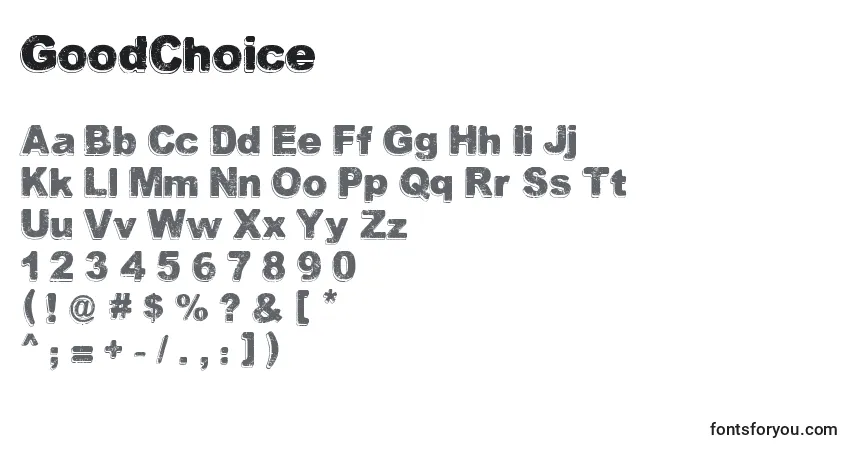 GoodChoice Font – alphabet, numbers, special characters