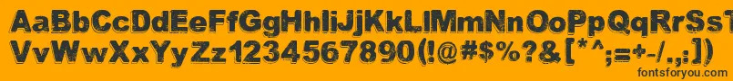 GoodChoice Font – Black Fonts on Orange Background
