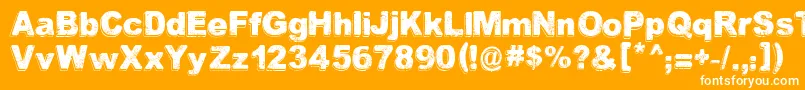 GoodChoice Font – White Fonts on Orange Background