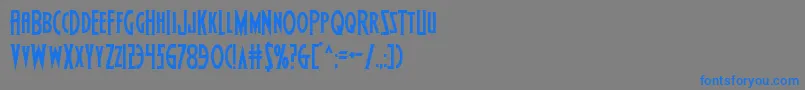 Wolfsbane2 Font – Blue Fonts on Gray Background