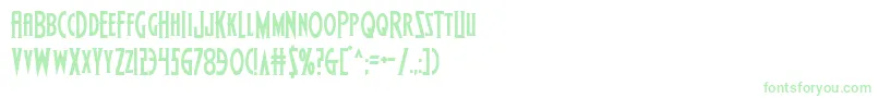 Wolfsbane2-Schriftart – Grüne Schriften