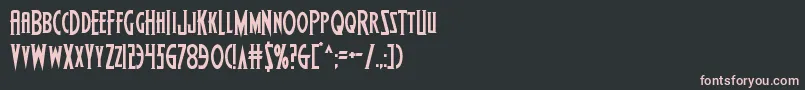 Wolfsbane2 Font – Pink Fonts on Black Background