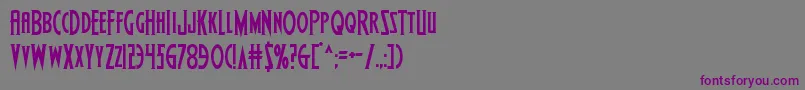 Wolfsbane2 Font – Purple Fonts on Gray Background