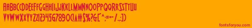 More about Wolfsbane2 Font Wolfsbane2 Font – Red Fonts on Orange Background