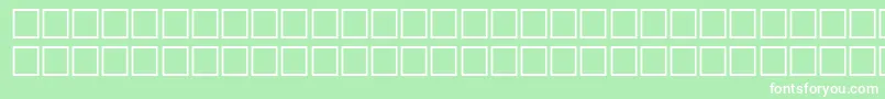 OpenRegular Font – White Fonts on Green Background