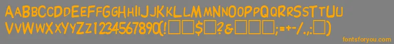 ThinxscapssskRegular Font – Orange Fonts on Gray Background