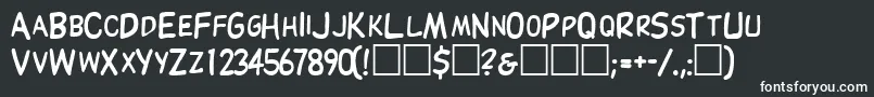 ThinxscapssskRegular Font – White Fonts on Black Background