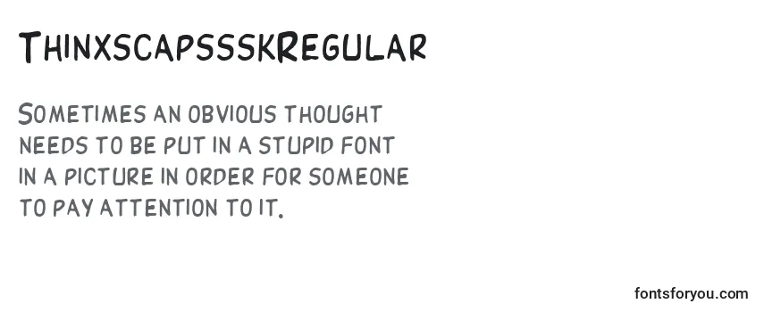 ThinxscapssskRegular Font