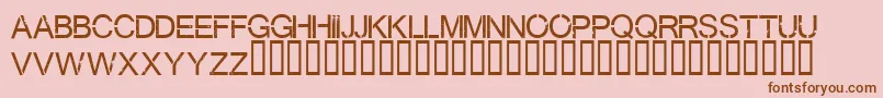 Virtualbliss Font – Brown Fonts on Pink Background