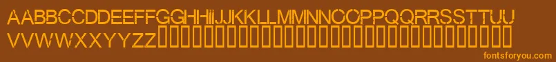 Шрифт Virtualbliss – оранжевые шрифты на коричневом фоне