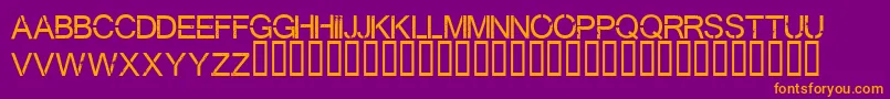 Virtualbliss Font – Orange Fonts on Purple Background