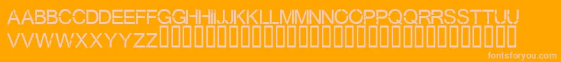 Virtualbliss Font – Pink Fonts on Orange Background