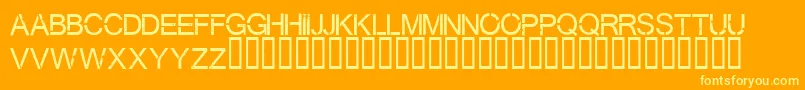 Virtualbliss Font – Yellow Fonts on Orange Background