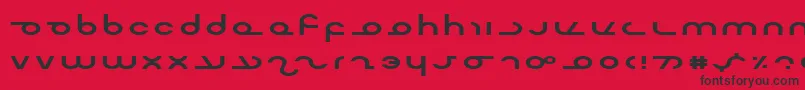MasterdomExp Font – Black Fonts on Red Background
