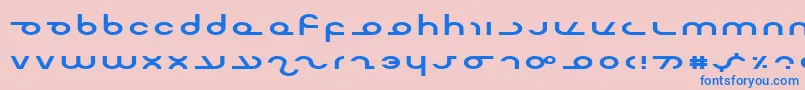 MasterdomExp Font – Blue Fonts on Pink Background