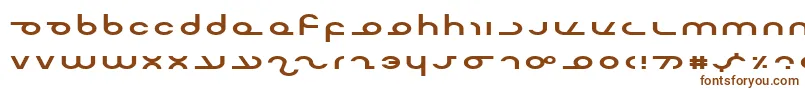 Шрифт MasterdomExp – коричневые шрифты на белом фоне