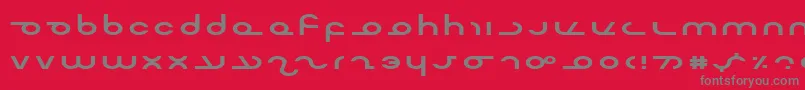 MasterdomExp Font – Gray Fonts on Red Background