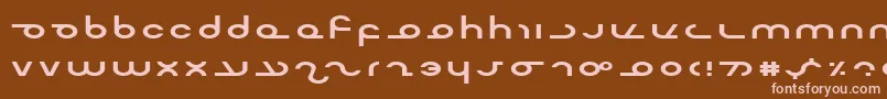 MasterdomExp Font – Pink Fonts on Brown Background