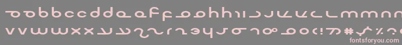 フォントMasterdomExp – 灰色の背景にピンクのフォント