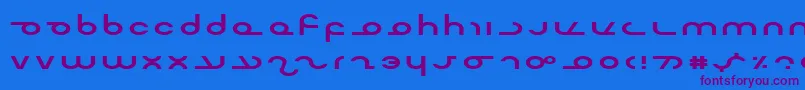 MasterdomExp Font – Purple Fonts on Blue Background