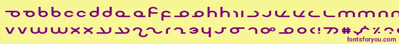 MasterdomExp Font – Purple Fonts on Yellow Background
