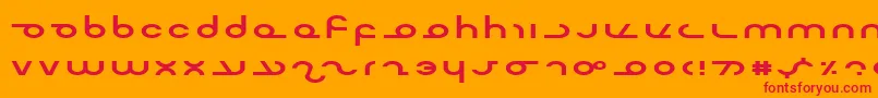 fuente MasterdomExp – Fuentes Rojas Sobre Fondo Naranja