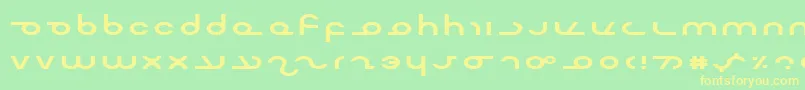 MasterdomExp Font – Yellow Fonts on Green Background