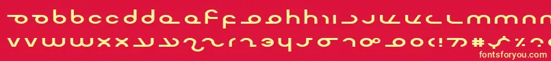 MasterdomExp Font – Yellow Fonts on Red Background
