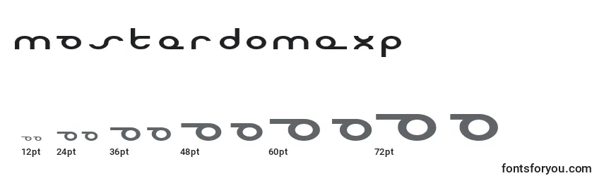 MasterdomExp Font Sizes