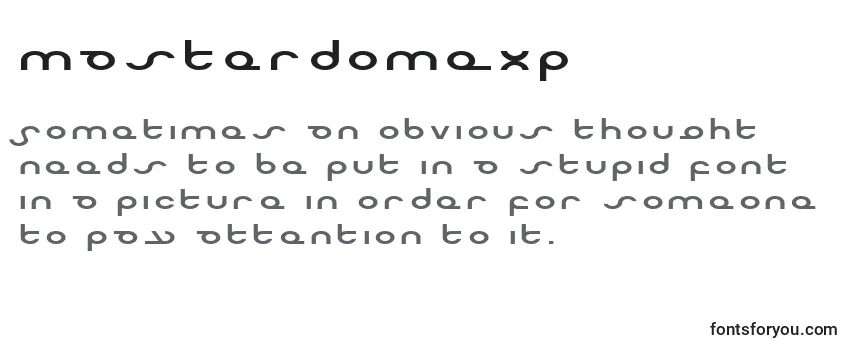 Review of the MasterdomExp Font