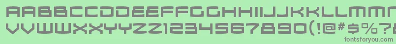 ZosmargBold Font – Gray Fonts on Green Background