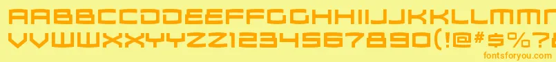 ZosmargBold Font – Orange Fonts on Yellow Background