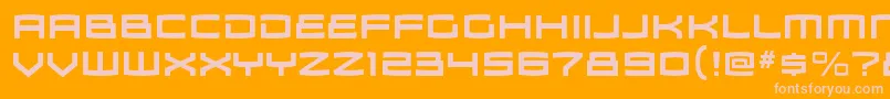 ZosmargBold Font – Pink Fonts on Orange Background