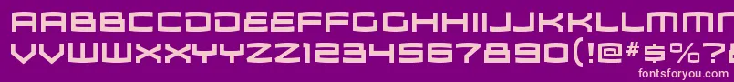 ZosmargBold-fontti – vaaleanpunaiset fontit violetilla taustalla
