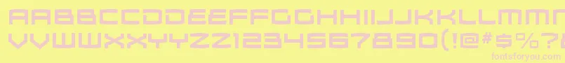 ZosmargBold Font – Pink Fonts on Yellow Background