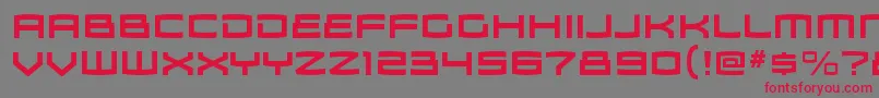 ZosmargBold Font – Red Fonts on Gray Background