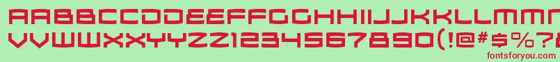 Шрифт ZosmargBold – красные шрифты на зелёном фоне