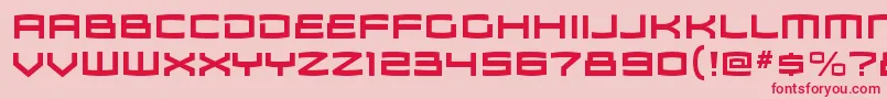 fuente ZosmargBold – Fuentes Rojas Sobre Fondo Rosa