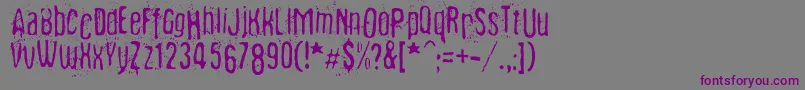 Fibyngerowa Font – Purple Fonts on Gray Background