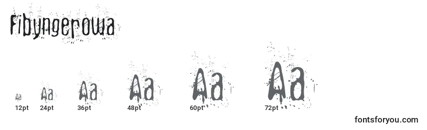 Fibyngerowa Font Sizes