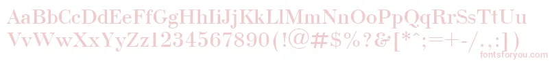 Ukrainianbodoni Font – Pink Fonts on White Background