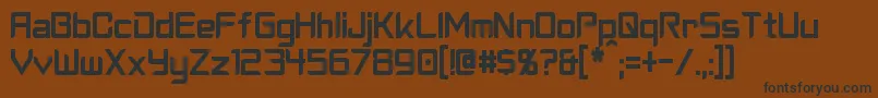 CyberverseCondensed Font – Black Fonts on Brown Background