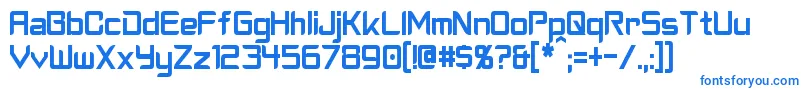 CyberverseCondensed Font – Blue Fonts on White Background