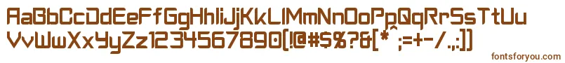 CyberverseCondensed Font – Brown Fonts on White Background