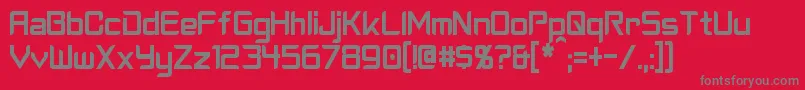 CyberverseCondensed Font – Gray Fonts on Red Background