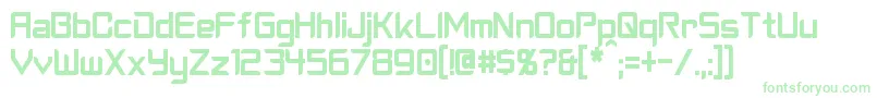 CyberverseCondensed Font – Green Fonts on White Background