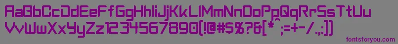 CyberverseCondensed Font – Purple Fonts on Gray Background